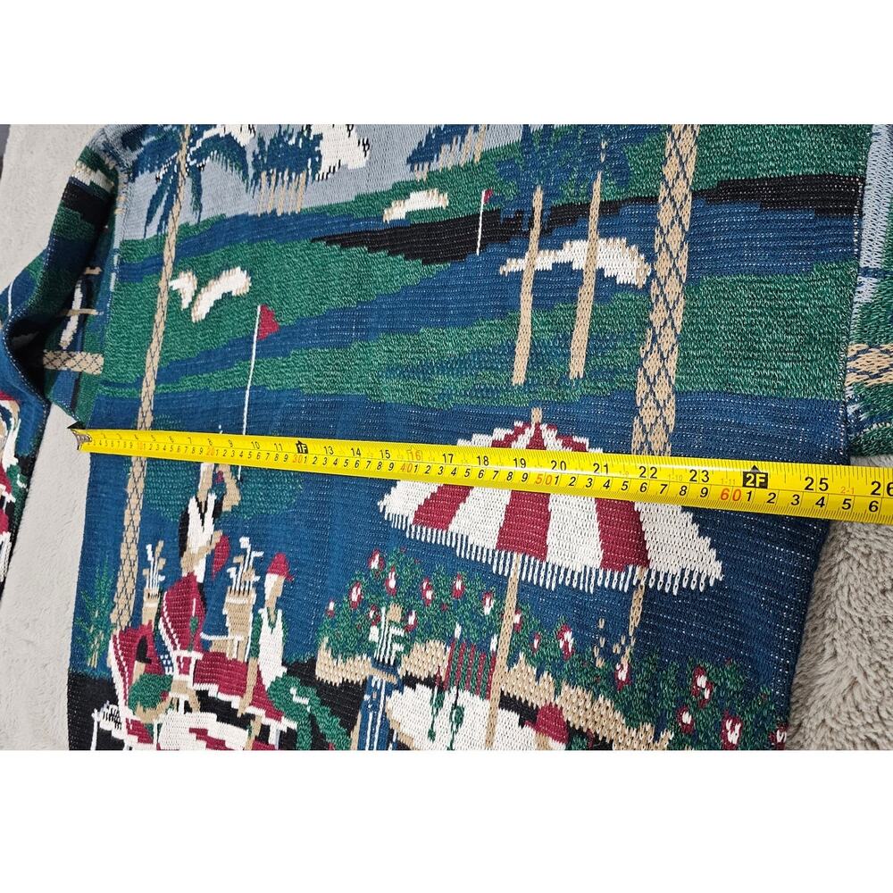Jack Nicklaus Golf Sweater Country Club, Palm Trees, 100% Cotton, Mens Sz L NEW - Picture 8 of 10